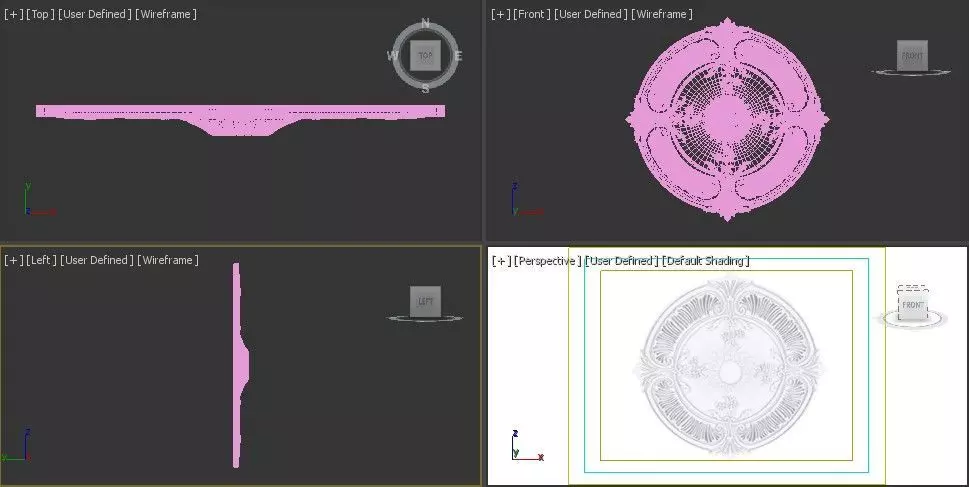 Ceiling Molding 3D Models   Pack of 13 3D model_1