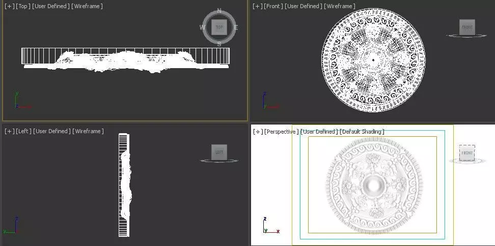 Ceiling Molding 3D Models   Pack of 13 3D model_11