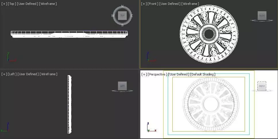 Ceiling Molding 3D Models   Pack of 13 3D model_9