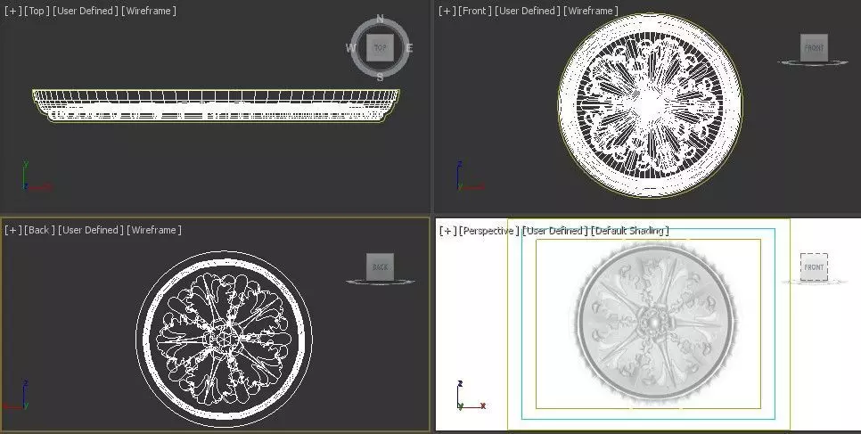 Ceiling Molding 3D Models   Pack of 13 3D model_21