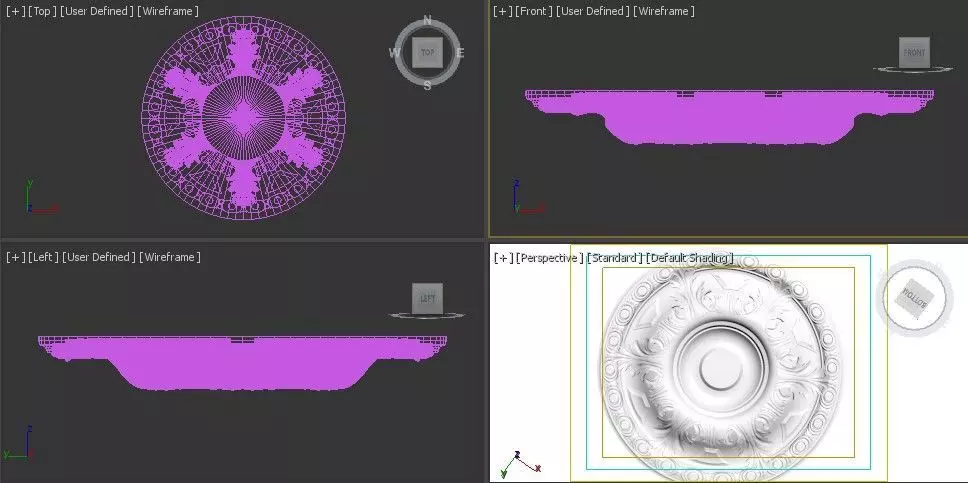 Ceiling Molding 3D Models   Pack of 13 3D model_3