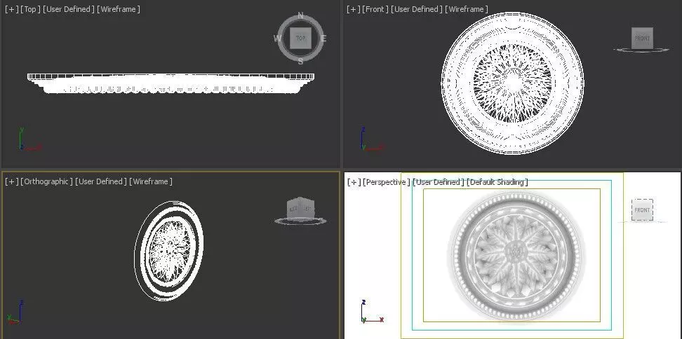 Ceiling Molding 3D Models   Pack of 13 3D model_23