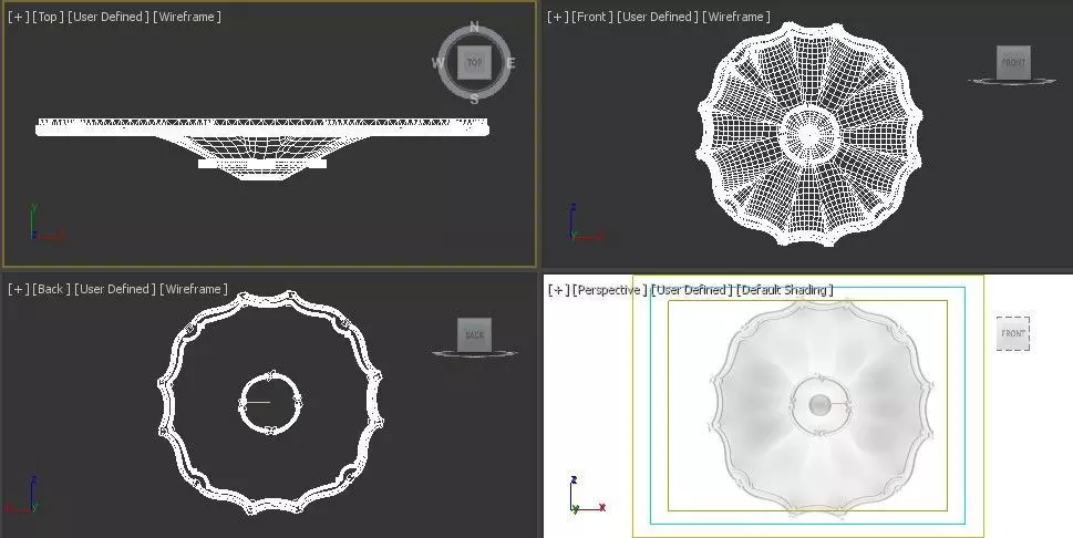 Ceiling Molding 3D Models   Pack of 13 3D model_25