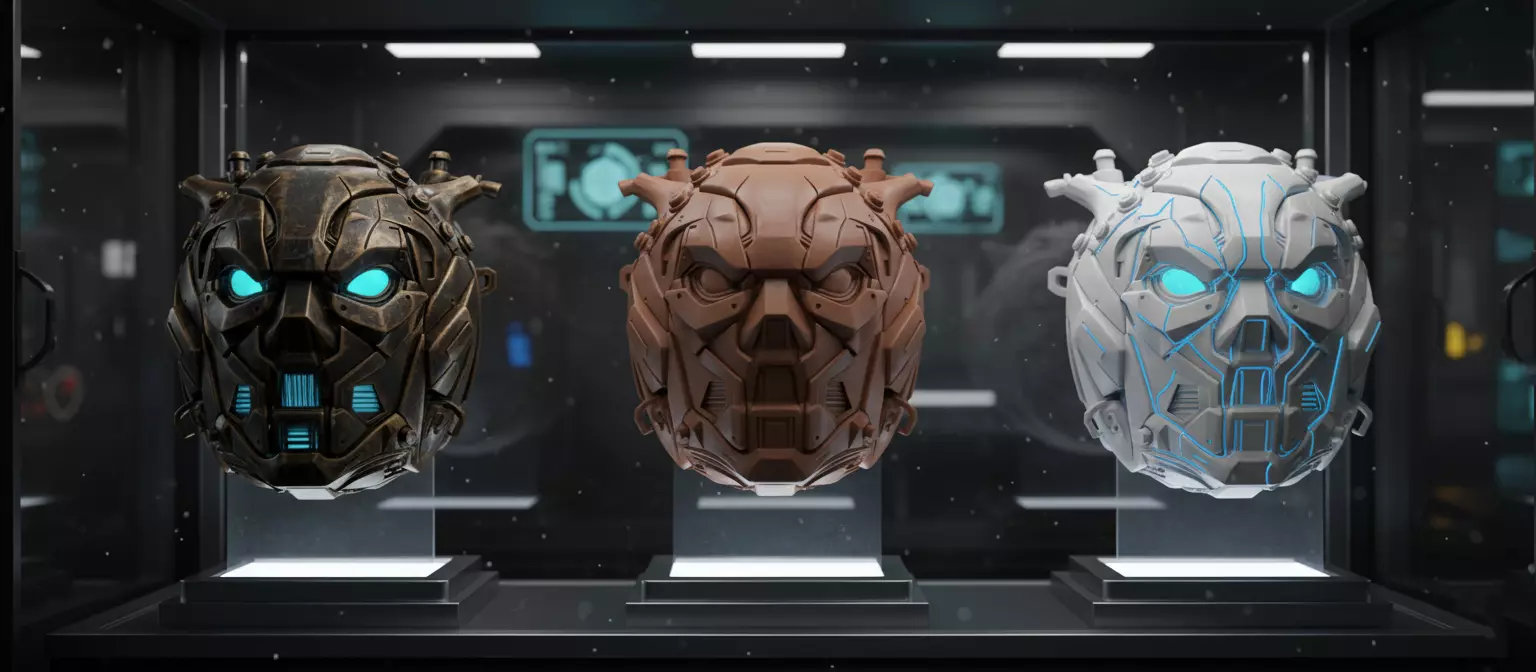 Cyber Pumpkin Mask 3D Printable Sci-Fi Halloween Helmet 3D model_4