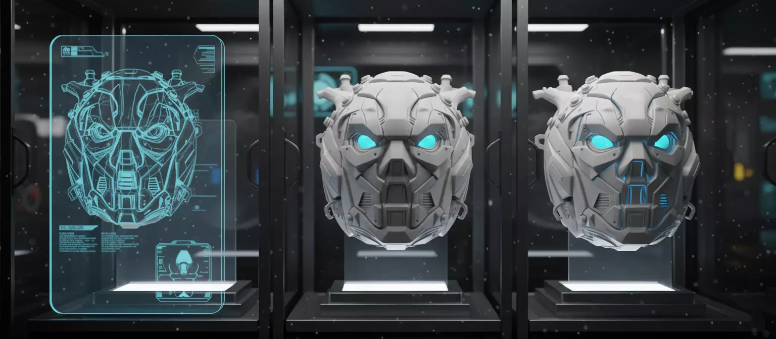 Cyber Pumpkin Mask 3D Printable Sci-Fi Halloween Helmet 3D model_6