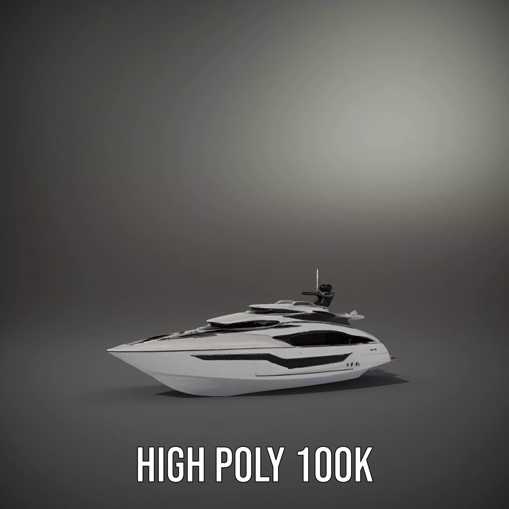 Sleek Yacht model pack Low-poly 3D model_11