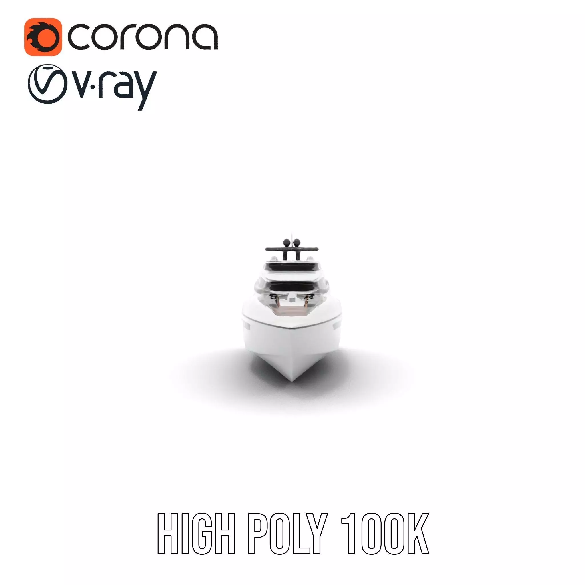 Sleek Yacht model pack Low-poly 3D model_19