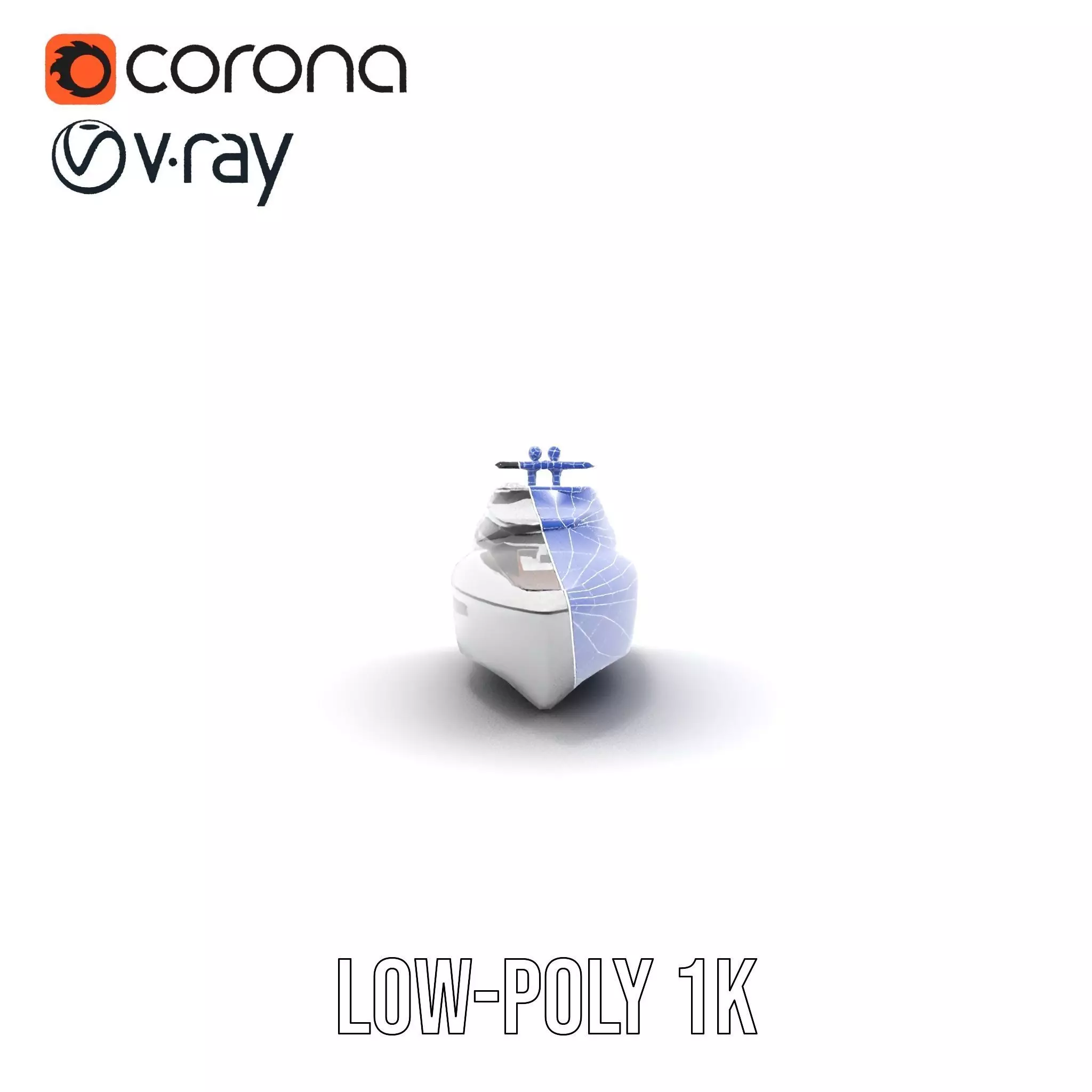 Sleek Yacht model pack Low-poly 3D model_32