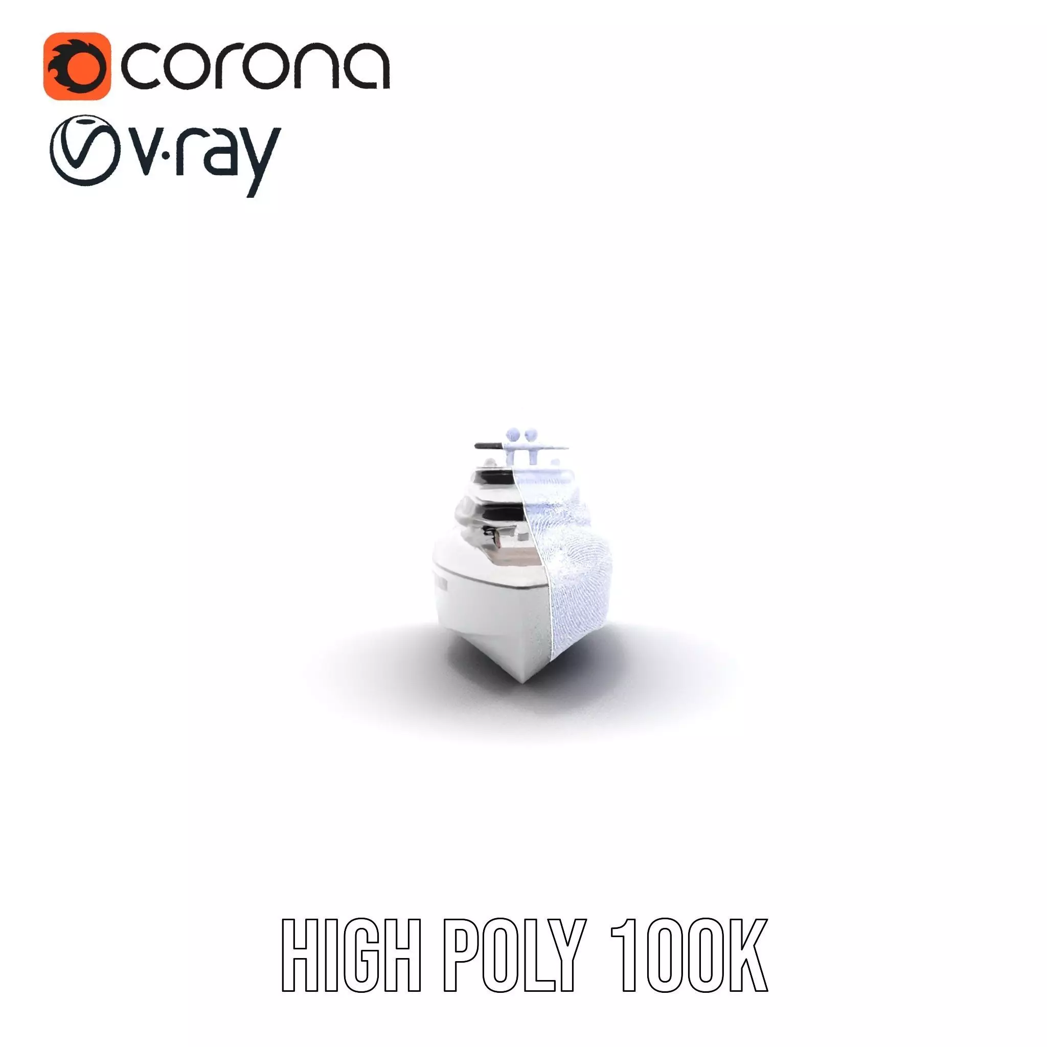 Sleek Yacht model pack Low-poly 3D model_34