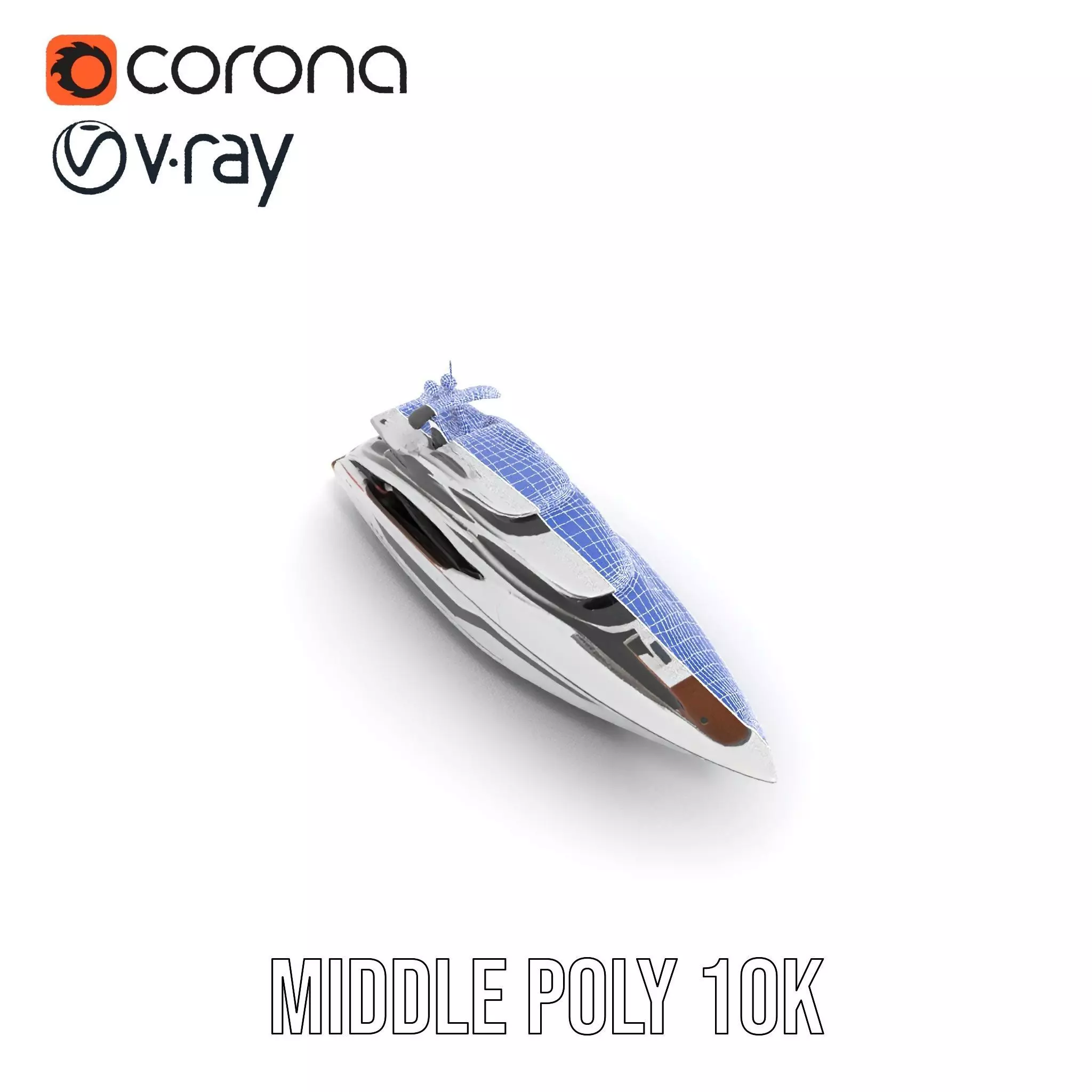 Sleek Yacht model pack Low-poly 3D model_25