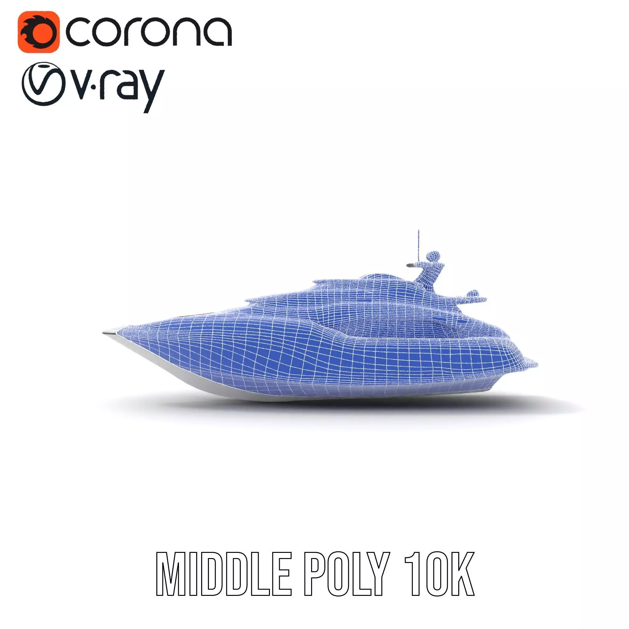 Sleek Yacht model pack Low-poly 3D model_28