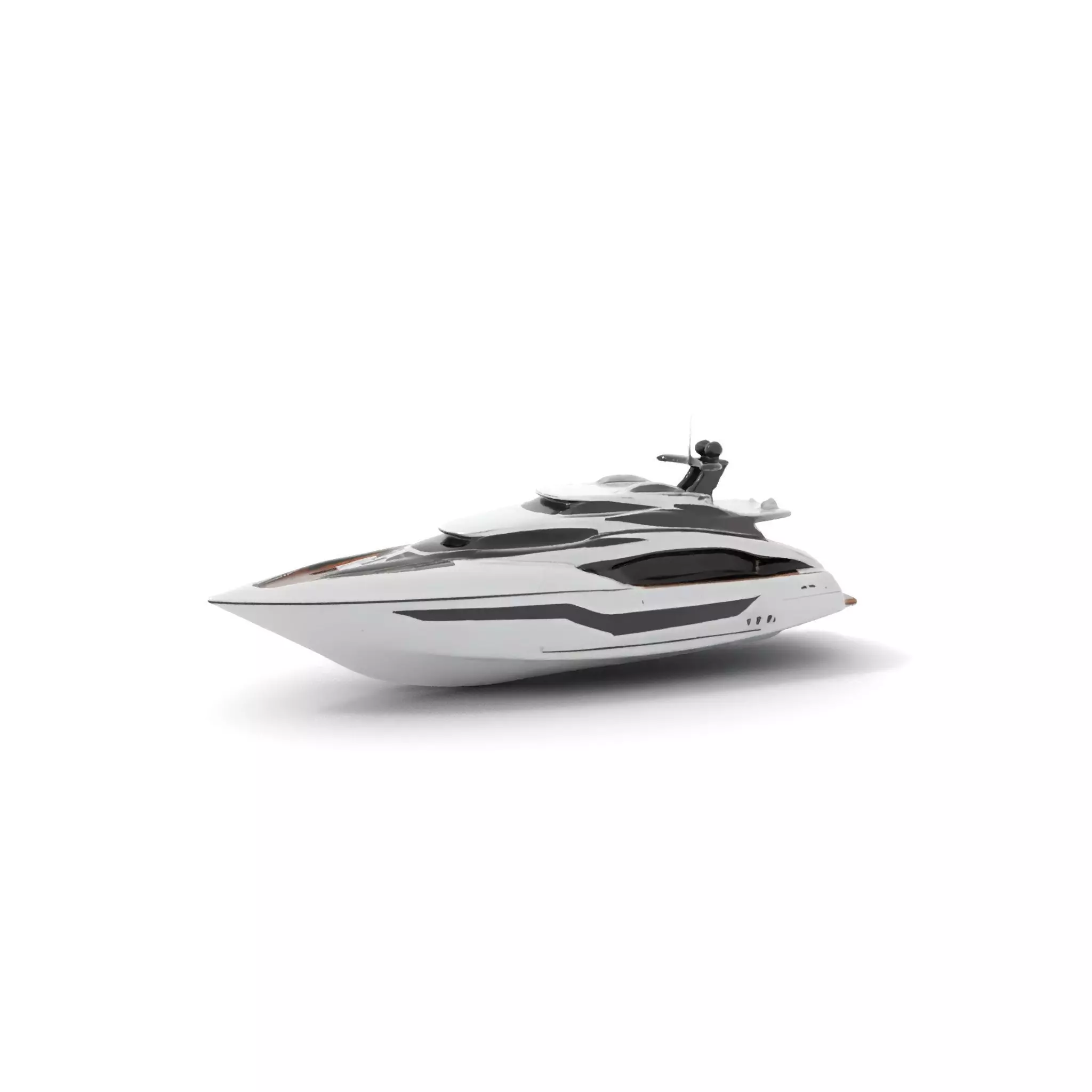 Sleek Yacht model pack Low-poly 3D model_7