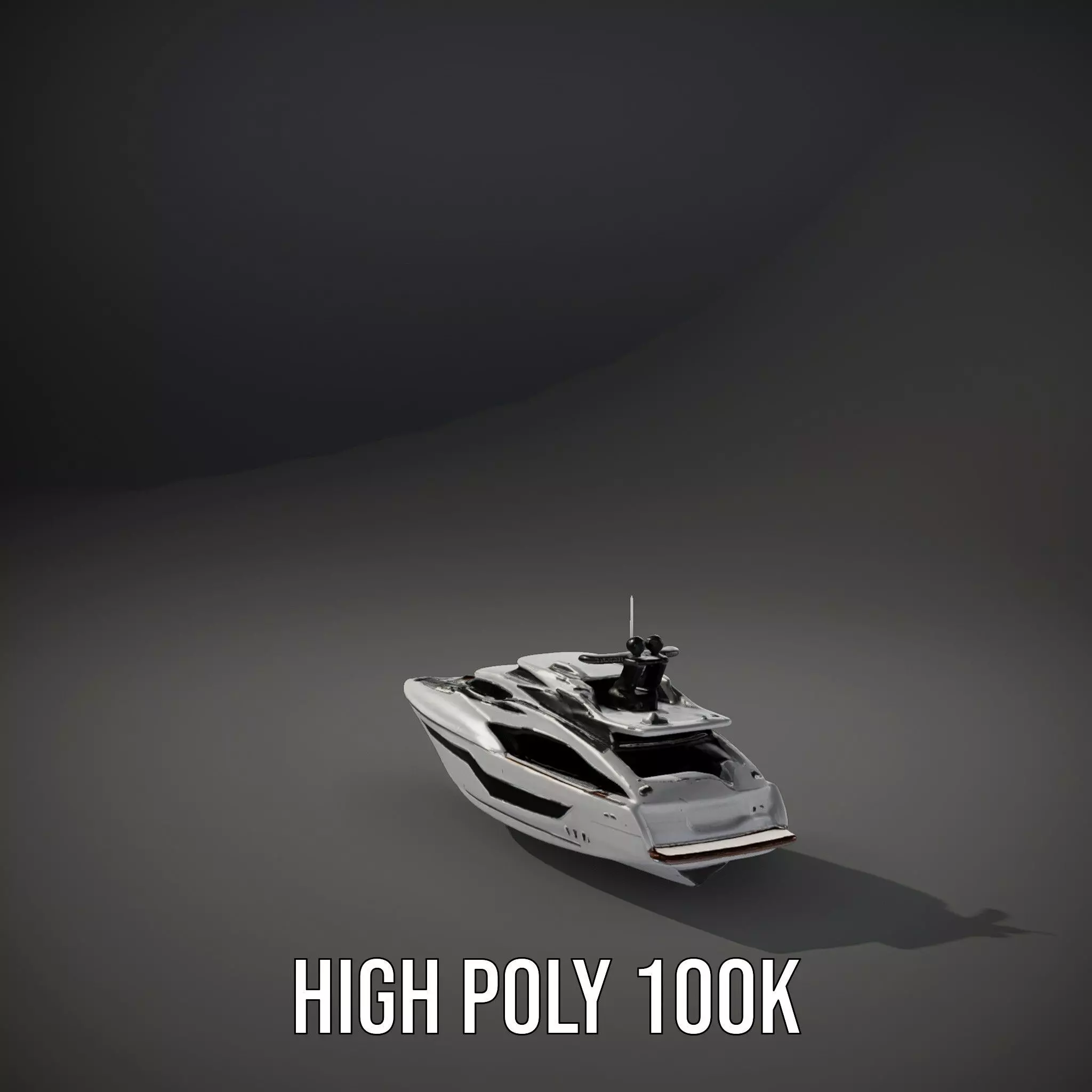 Sleek Yacht model pack Low-poly 3D model_9