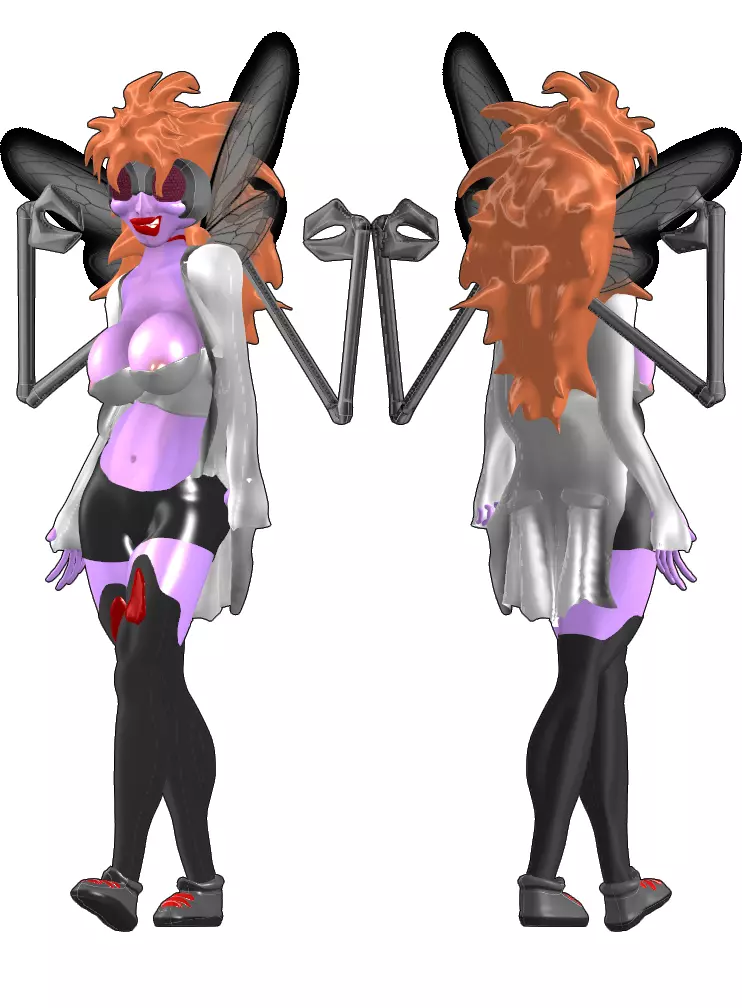 Female Baxter Stockman 3D model_6