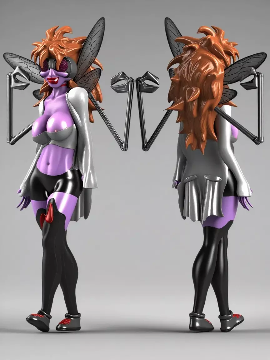 Female Baxter Stockman 3D model_0