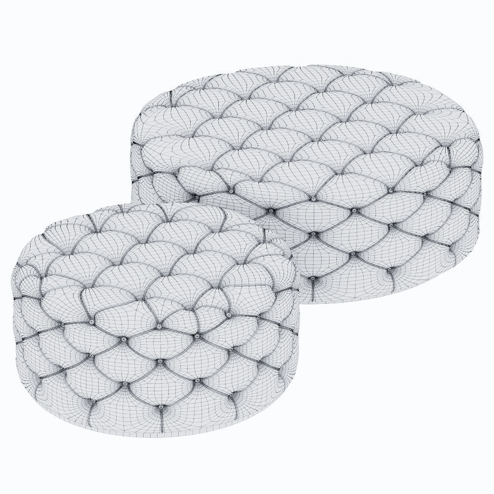 Round pouf 01 3D model_5