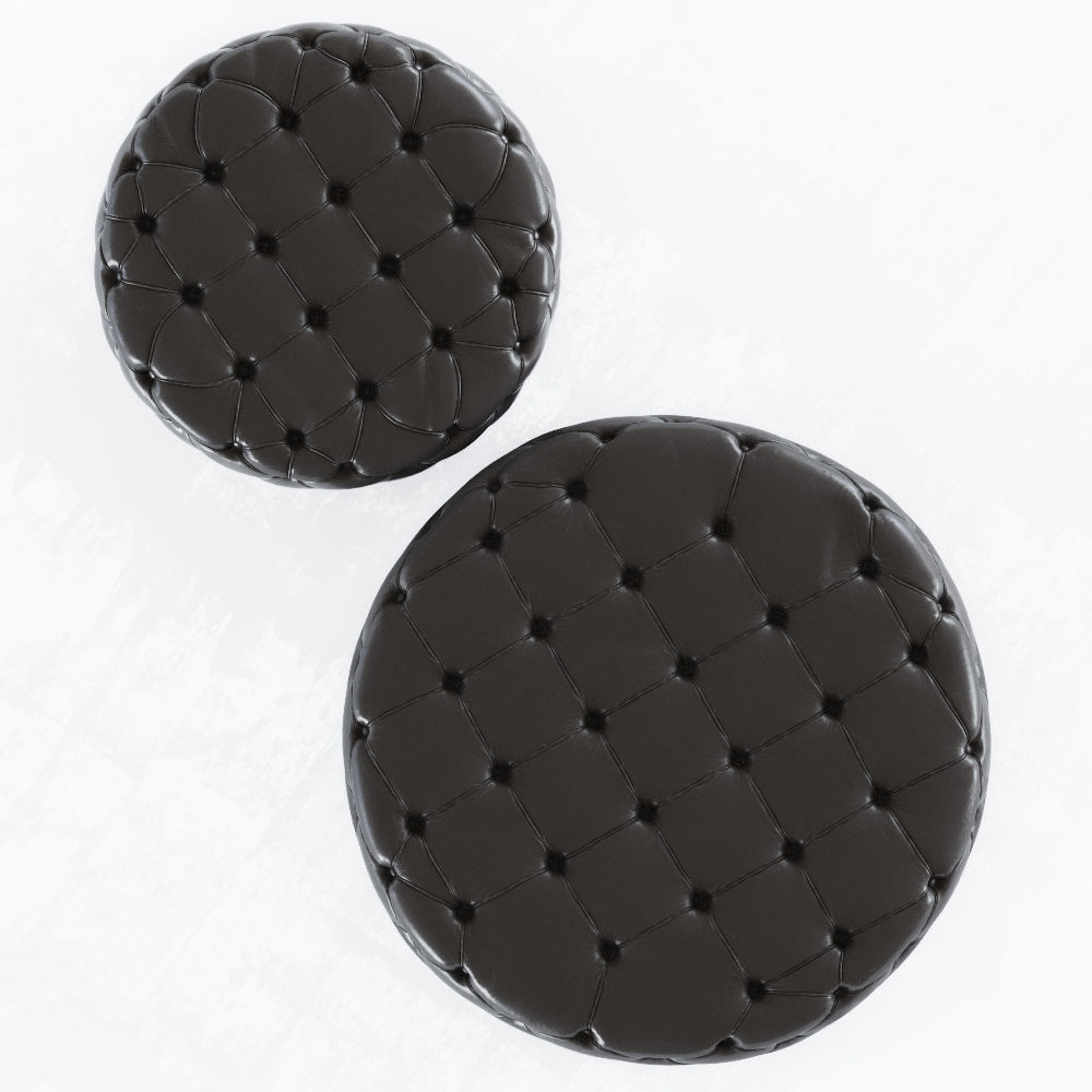 Round pouf 01 3D model_3