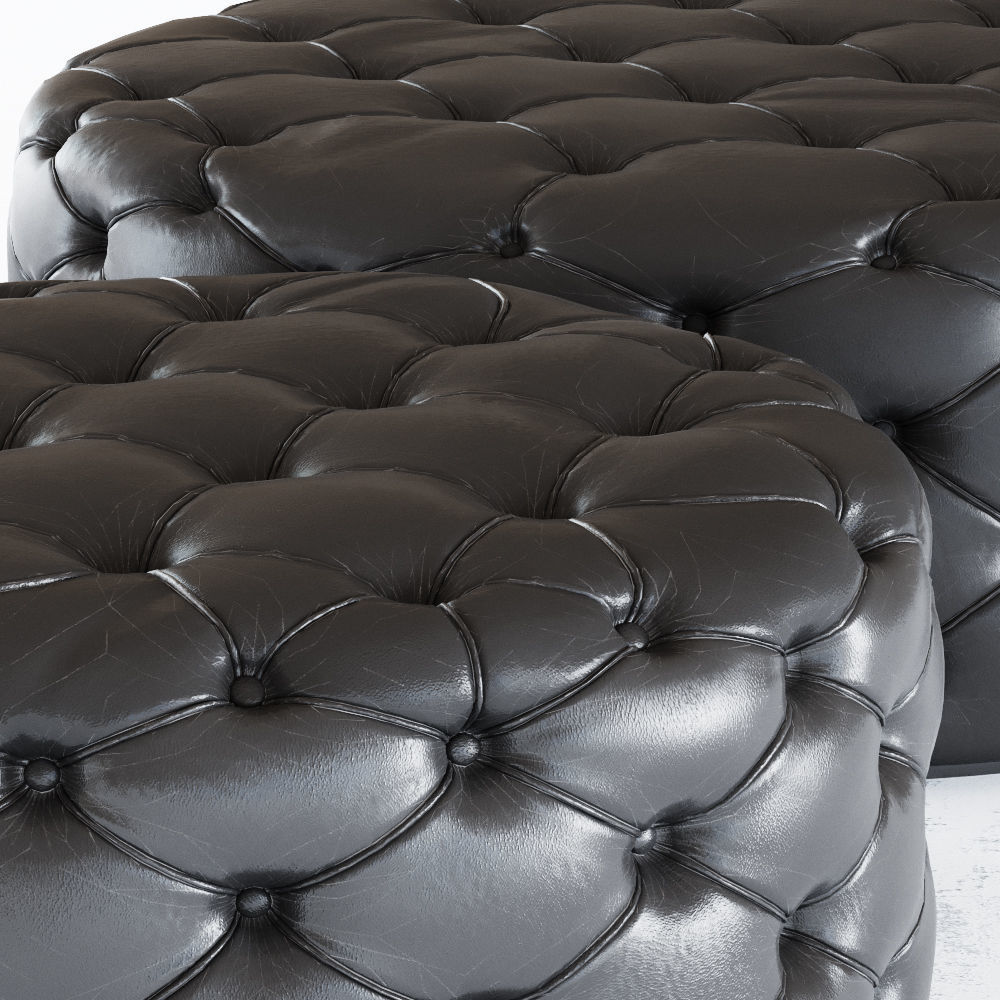 Round pouf 01 3D model_2