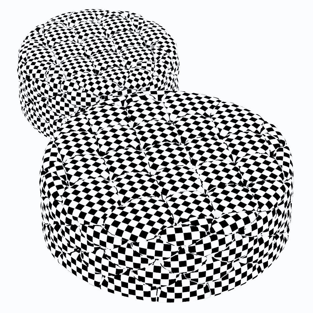 Round pouf 01 3D model_6