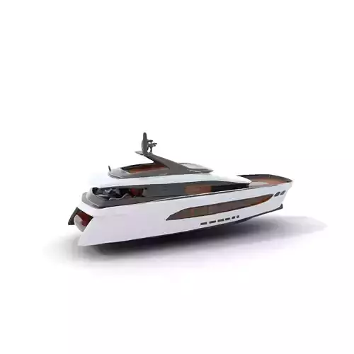 Modern Luxury Yacht model pack Low-poly 3D model