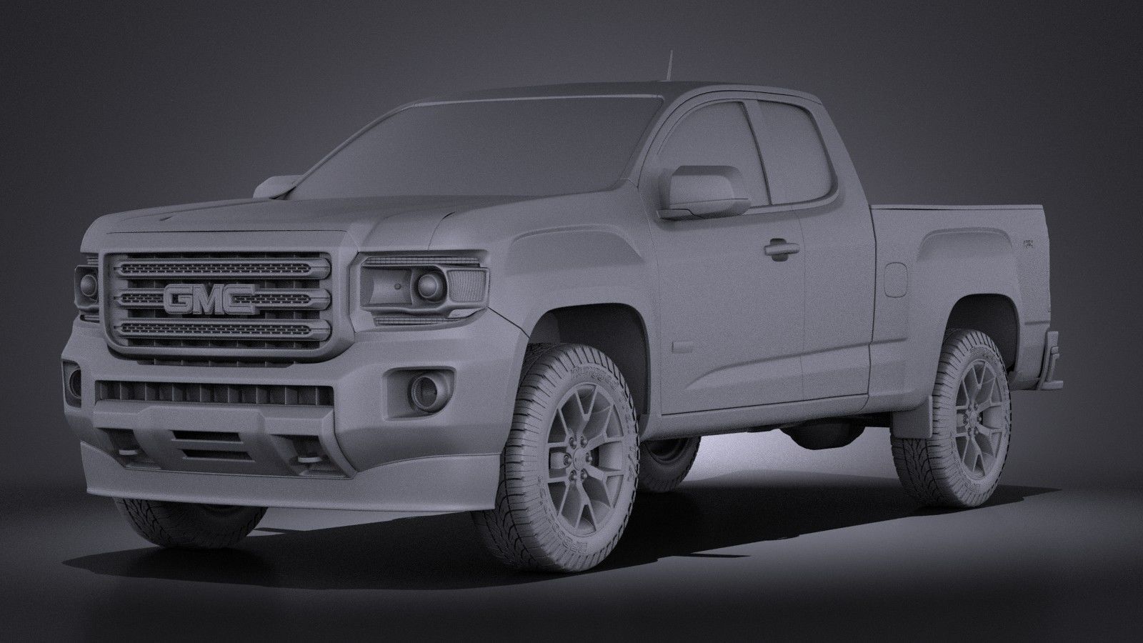 GMC Canyon 2015 VRAY 3D model_8