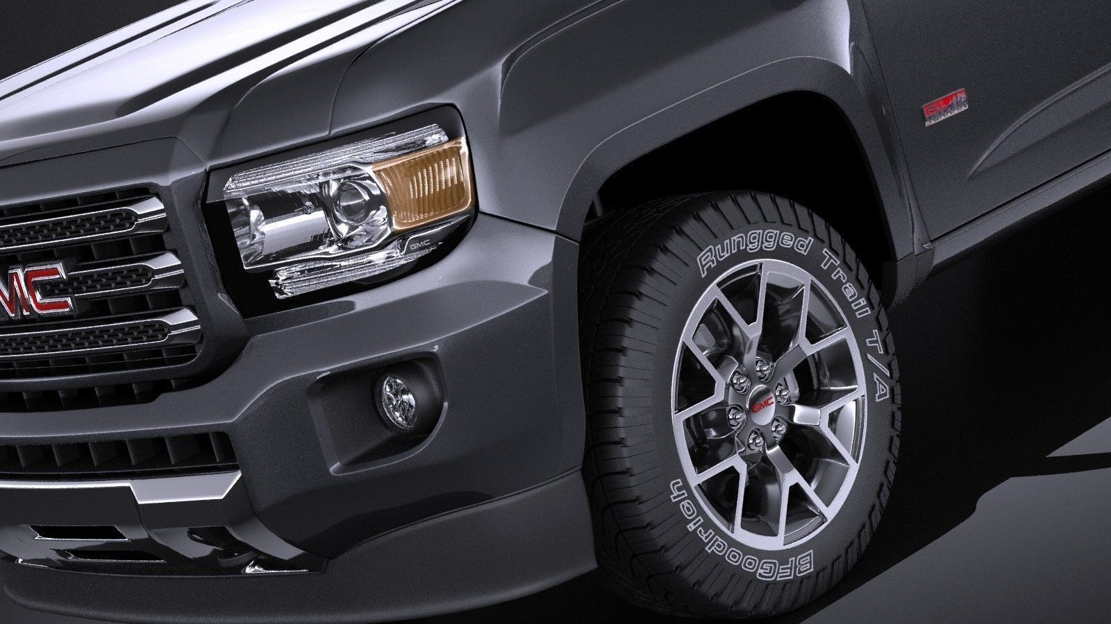 GMC Canyon 2015 VRAY 3D model_5
