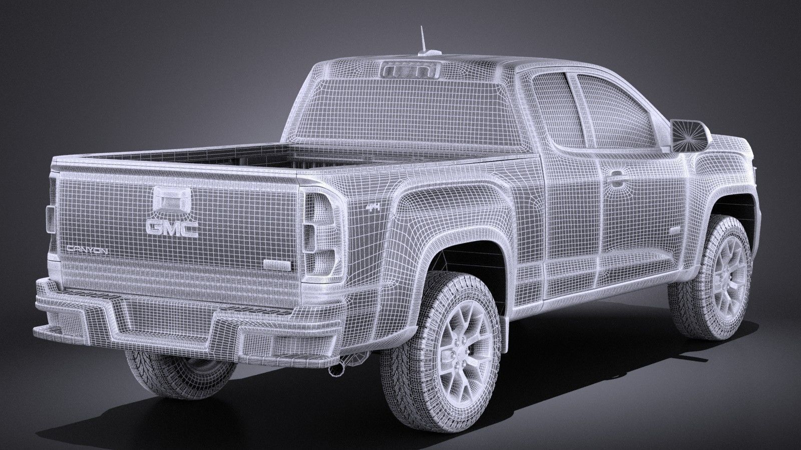 GMC Canyon 2015 VRAY 3D model_13