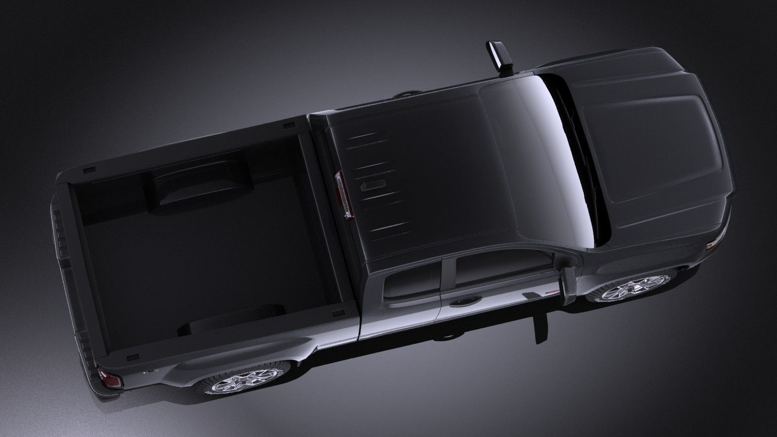 GMC Canyon 2015 VRAY 3D model_7