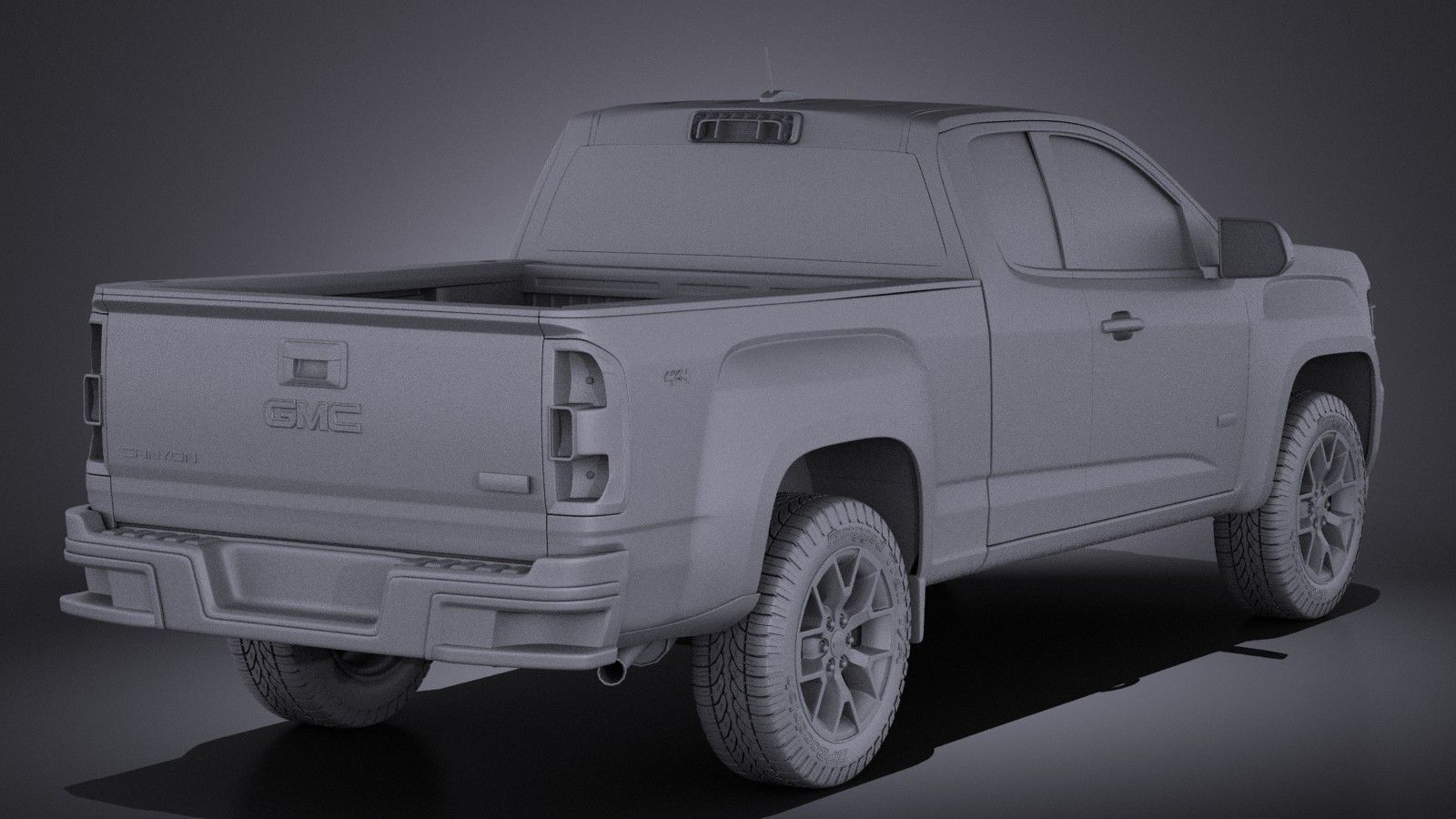 GMC Canyon 2015 VRAY 3D model_11