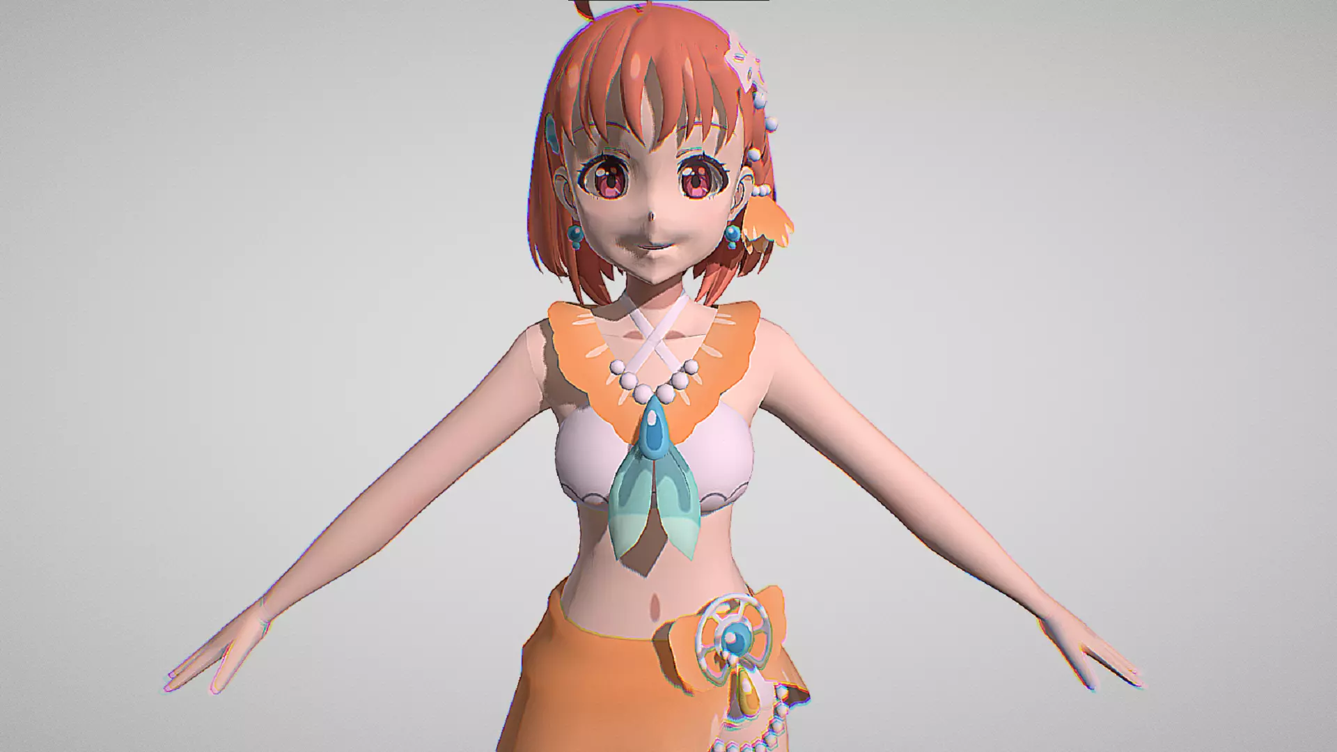 Chika Takami - Swimsuit Skin - Yohane The Parhelion Low-poly 3D model