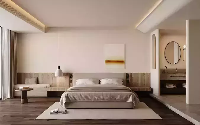Japandi Master Bedroom Suite