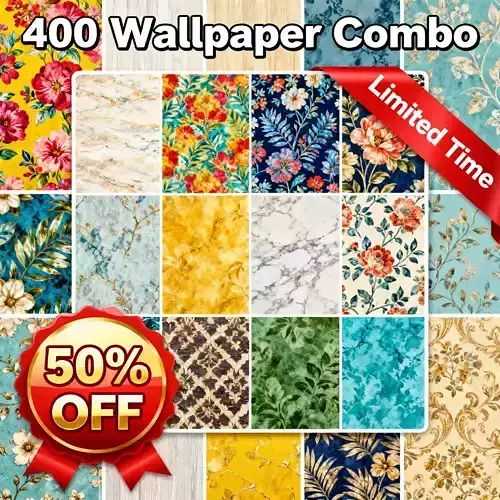 400x 4K Seamless Patterns and  Wallpapers