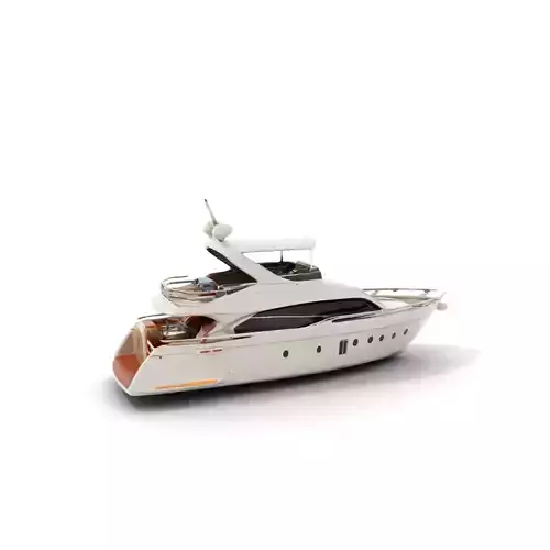 Luxury Yacht model pack Low-poly 3D model