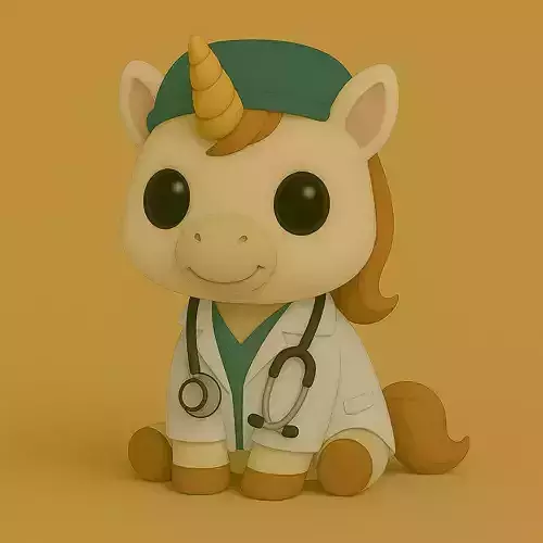 Unicornio Veterinario Pop STL