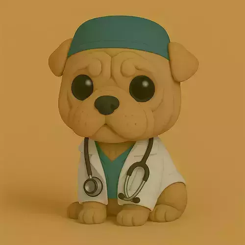Perro Shar Pei Veterinario Pop STL