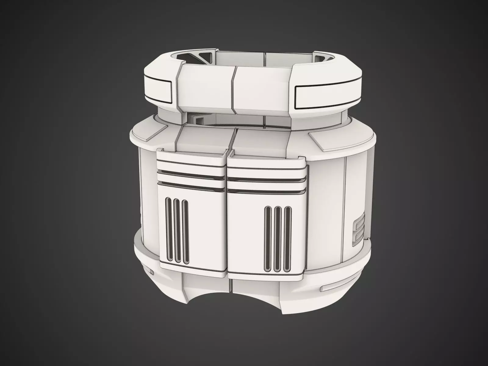 Space-Western Wrist Gauntlet Sci-Fi Cowboy Alien Inspired 3D print model_10