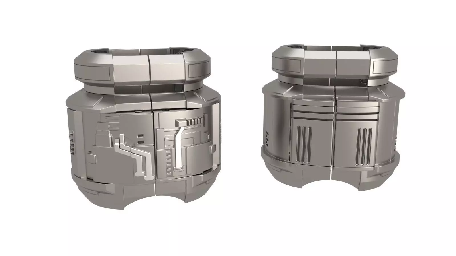 Space-Western Wrist Gauntlet Sci-Fi Cowboy Alien Inspired 3D print model_4