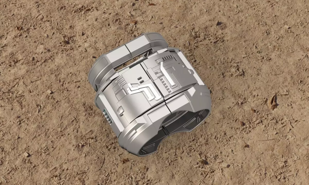 Space-Western Wrist Gauntlet Sci-Fi Cowboy Alien Inspired 3D print model_0