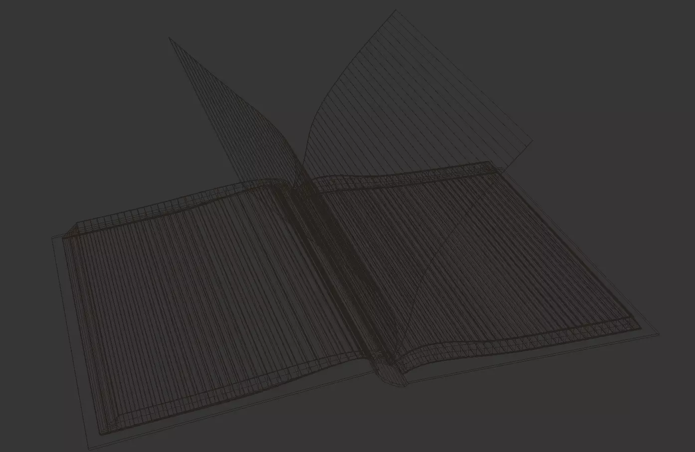 Magic Book Low-poly 3D model_7