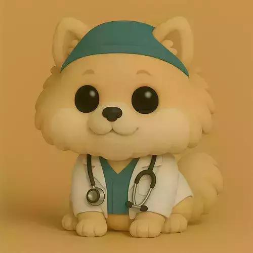 Perro Pomerania Veterinario Pop STL