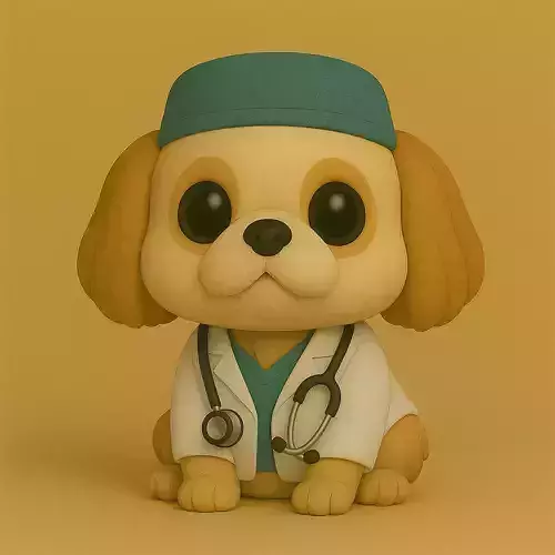 Perro Pekines Veterinario Pop STL