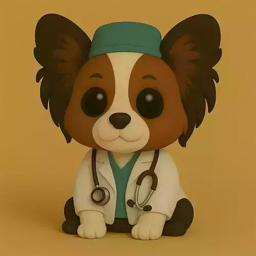 Perro Papillon Veterinario Pop STL