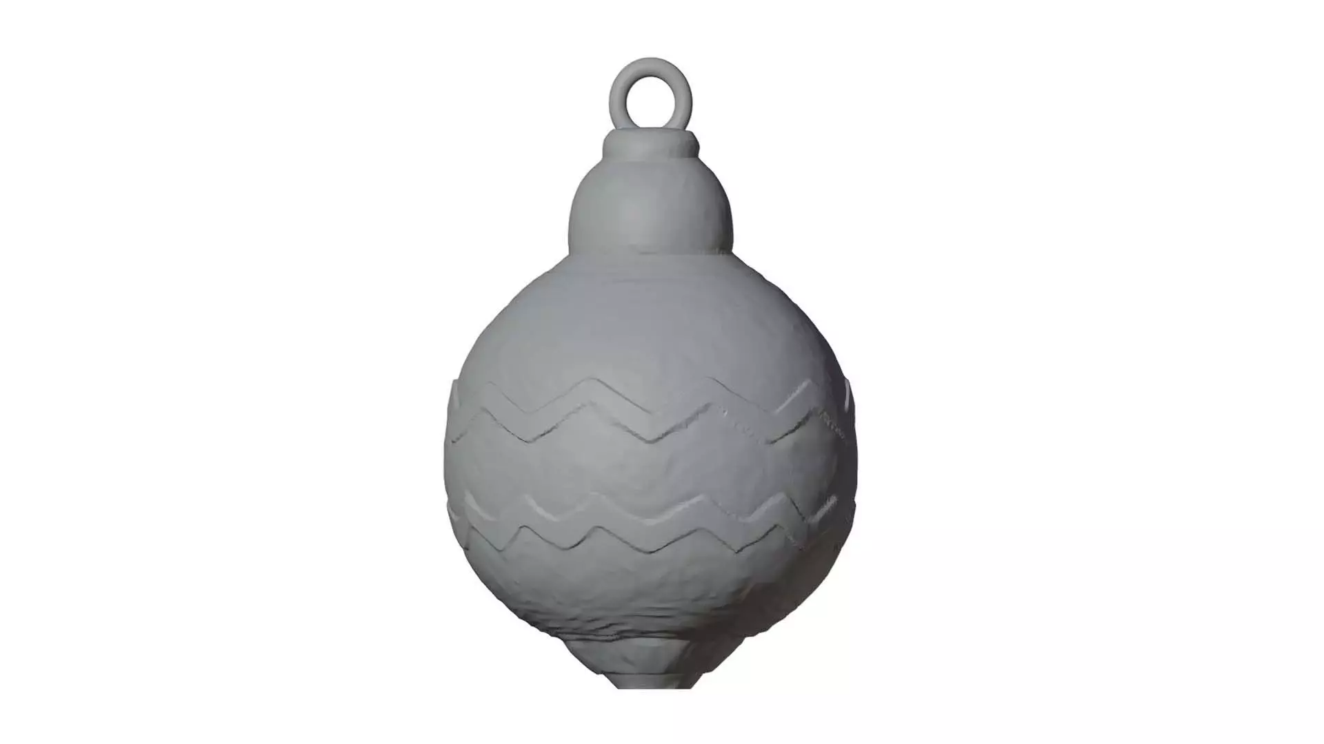 Christmas Bauble Hanging Ornament  3D Print Ready 3D print model_2