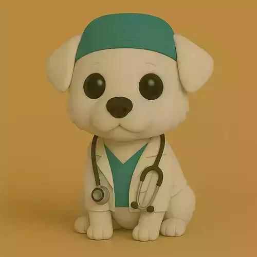 Perro Kuvasz Veterinario Pop STL