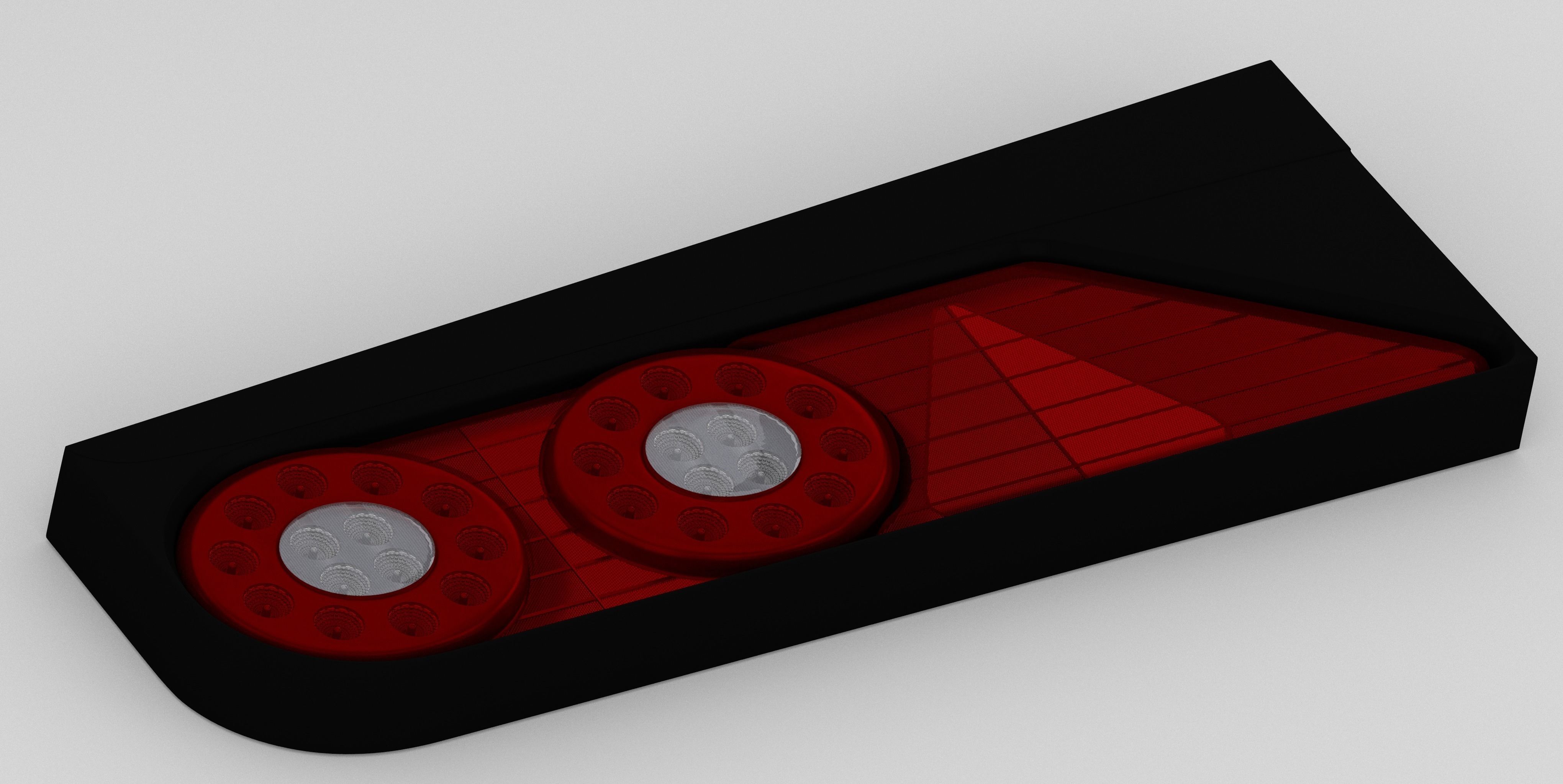 Lanterna Randon 2013 Back Light Randon trailers Free low-poly 3D model