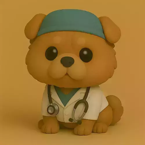 Perro Chow Chow Veterinario Pop STL