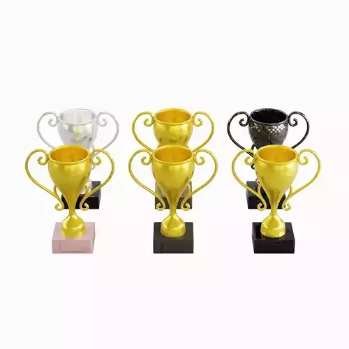 Trophy Cup Pack 3D Model Collection