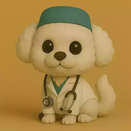 Perro Bichon Frise Veterinario Pop STL