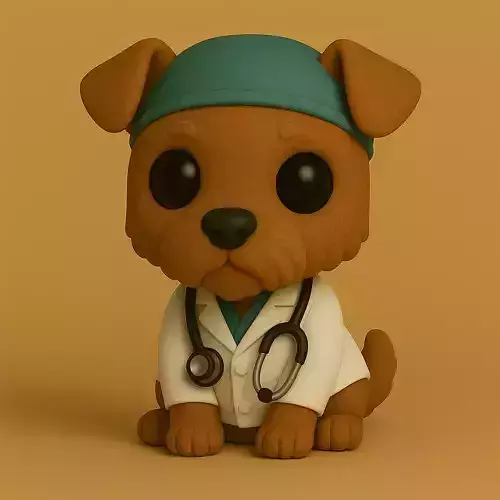 Perro Airedale Veterinario Pop STL