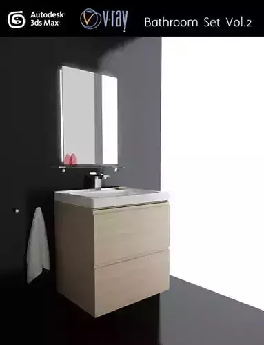 Bathroom set 02 3D model
